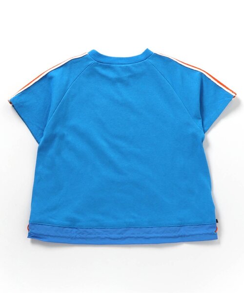 BREEZE(ブリーズ)の「裾絞りネオンTシャツ_一部WEB限定サイズ(Tシャツ/カットソー・キッズ・ブルー/ライム・150/140/130/120/110/100/90/80)」の7枚目の写真