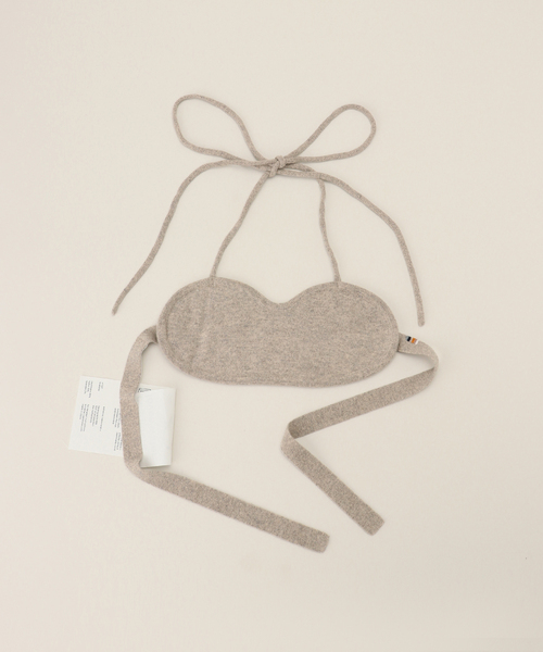 extreme cashmere（エクストリーム　カシミヤ）の「EXTREME CASHMERE （エクストリーム カシミヤ） Bralette（その他トップス・レディース・ライトグレー/ネイビー・FREE）」の2枚目の写真