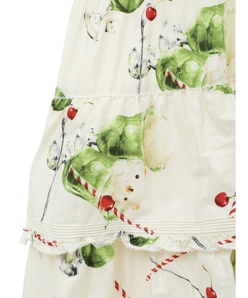 PINK HOUSE（ピンクハウス）の「クリームソーダプリントフリル