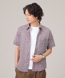 【無地・チェック・ボタニカル柄】リップル シャツ
