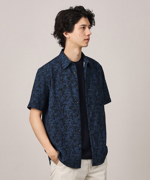 TAKEO KIKUCHI（タケオキクチ）の「◆【無地・チェック・ボタニカル柄】リップル シャツ（シャツ/ブラウス・メンズ・ブルー系その他3/グレー系1/ワイン系1/ブルー系その他/グレー/グレー系3/ブルー系その他5/レッド系/ダークブラウン系1・01/02/03/04/05）」の7枚目の写真