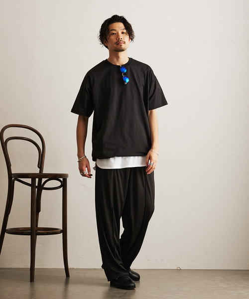 417 EDIFICE（フォーワンセブンエディフィス）の「レイヤード テンジク タンクトップ（タンクトップ・メンズ・ブラック/ブルー/ホワイト/ライトグレー・LARGE/MEDIUM/SMALL）」の7枚目の写真