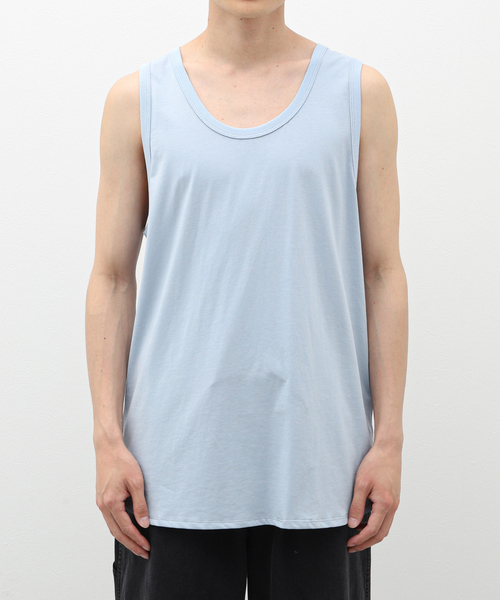 417 EDIFICE（フォーワンセブンエディフィス）の「レイヤード テンジク タンクトップ（タンクトップ・メンズ・ブラック/ブルー/ホワイト/ライトグレー・LARGE/MEDIUM/SMALL）」の6枚目の写真