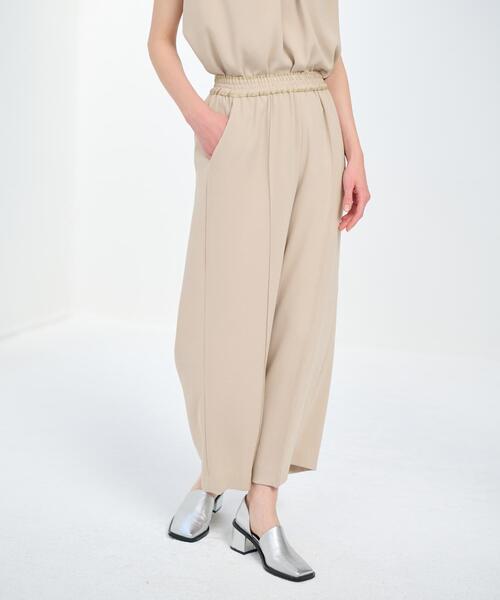 LANVIN en Bleu（ランバンオンブルー）の「ジョーゼットゴムワイドパンツ（その他パンツ・レディース・ブラック/ベージュ・38/36）」の8枚目の写真