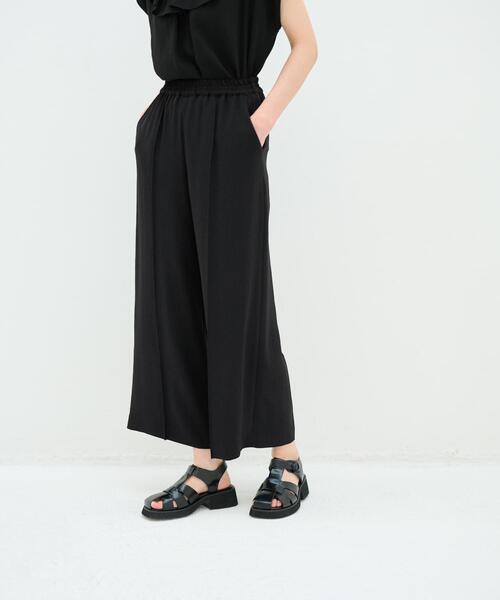 LANVIN en Bleu（ランバンオンブルー）の「ジョーゼットゴムワイドパンツ（その他パンツ・レディース・ブラック/ベージュ・38/36）」の11枚目の写真