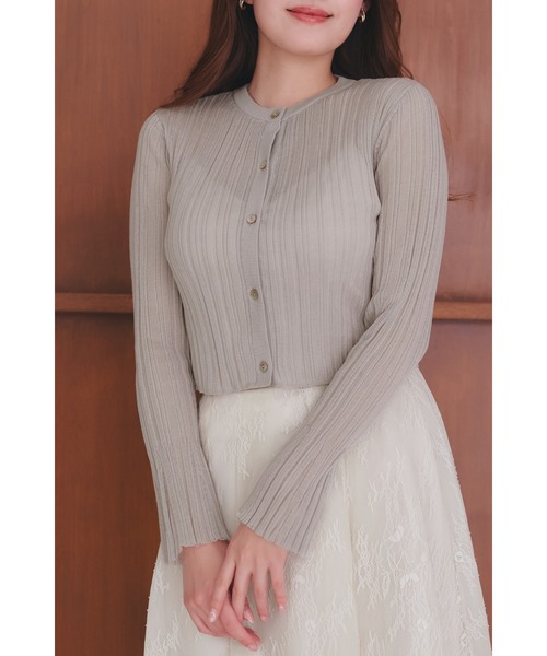 Random Ribbed Knit Cardigan（カーディガン/ボレロ）｜Her lip to