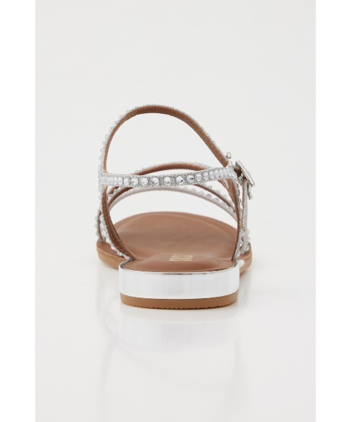 STACCATO(スタッカート)の「メタストーンクロスフラット(サンダル・レディース・シルバー・22.5cm/23cm/23.5cm/24cm/24.5cm)」の8枚目の写真