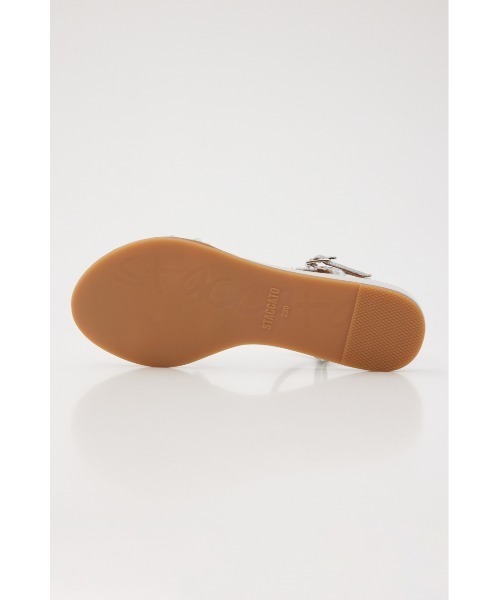 STACCATO(スタッカート)の「メタストーンクロスフラット(サンダル・レディース・シルバー・22.5cm/23cm/23.5cm/24cm/24.5cm)」の9枚目の写真