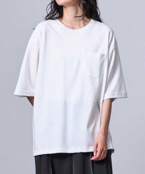  j.n.r.d（ジェー・エヌ・アール・ディー）の「COTTONドライタッチTシャツ（Tシャツ/カットソー・メンズ・ベージュ/サックスブルー/ホワイト/ブラック・L/LL/M）」の15枚目の写真