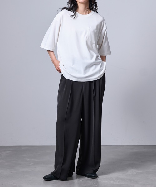  j.n.r.d（ジェー・エヌ・アール・ディー）の「COTTONドライタッチTシャツ（Tシャツ/カットソー・メンズ・ベージュ/サックスブルー/ホワイト/ブラック・L/LL/M）」の18枚目の写真