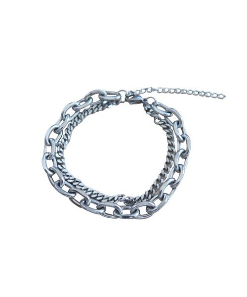 Ressaca（レサーカ）の「シルバー2連チェーンブレスレット（ブレスレット・メンズ・シルバー・FREE）」の6枚目の写真