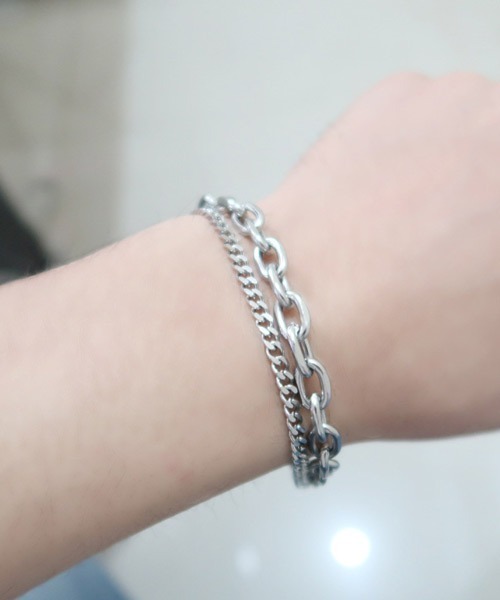 Ressaca（レサーカ）の「シルバー2連チェーンブレスレット（ブレスレット・メンズ・シルバー・FREE）」の7枚目の写真