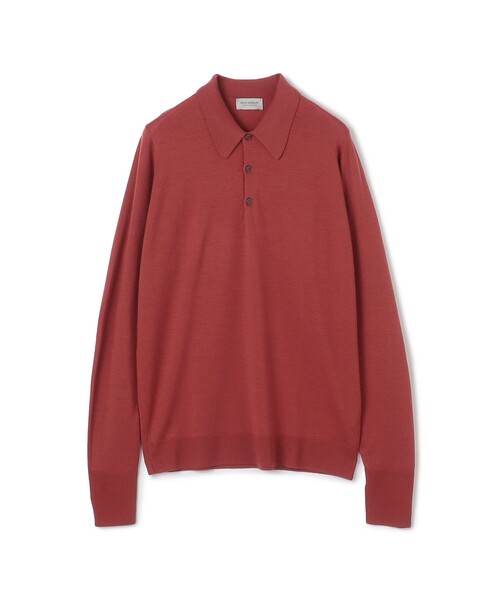 JOHN SMEDLEY(ジョンスメドレー)の「JOHN SMEDLE DORSET ウール ニットポロシャツ(ニット/セーター・メンズ・ブラック/ピンク/ブラウン・M/L)」の3枚目の写真