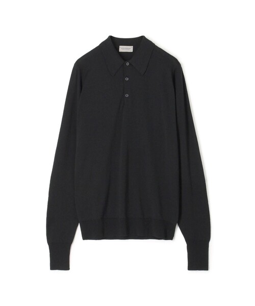 JOHN SMEDLEY(ジョンスメドレー)の「JOHN SMEDLE DORSET ウール ニットポロシャツ(ニット/セーター・メンズ・ブラック/ピンク/ブラウン・M/L)」の2枚目の写真
