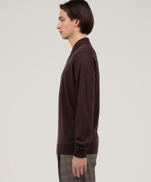 JOHN SMEDLEY(ジョンスメドレー)の「JOHN SMEDLE DORSET ウール ニットポロシャツ(ニット/セーター・メンズ・ブラック/ピンク/ブラウン・M/L)」の11枚目の写真