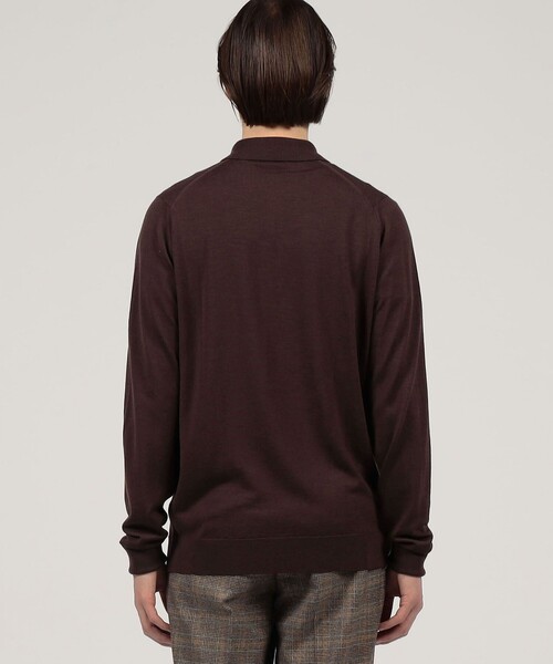JOHN SMEDLEY(ジョンスメドレー)の「JOHN SMEDLE DORSET ウール ニットポロシャツ(ニット/セーター・メンズ・ブラック/ピンク/ブラウン・M/L)」の10枚目の写真