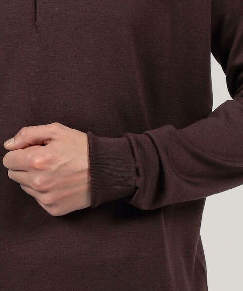 JOHN SMEDLEY(ジョンスメドレー)の「JOHN SMEDLE DORSET ウール ニットポロシャツ(ニット/セーター・メンズ・ブラック/ピンク/ブラウン・M/L)」の8枚目の写真