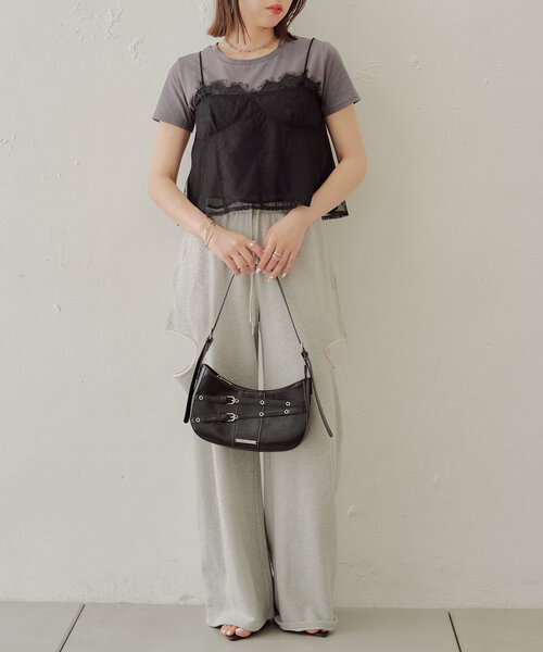 Chico(チコ)の「コルセットキャミ+インナーセットT(Tシャツ/カットソー・レディース・ホワイト系その他2/ホワイト/グレー系その他2・FREE)」の12枚目の写真