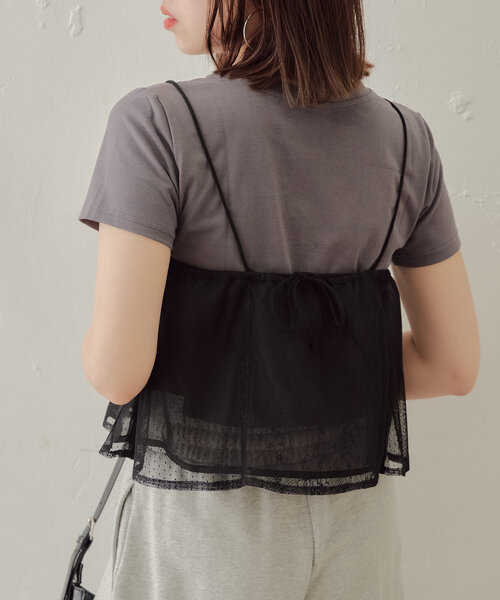 Chico(チコ)の「コルセットキャミ+インナーセットT(Tシャツ/カットソー・レディース・ホワイト系その他2/ホワイト/グレー系その他2・FREE)」の15枚目の写真