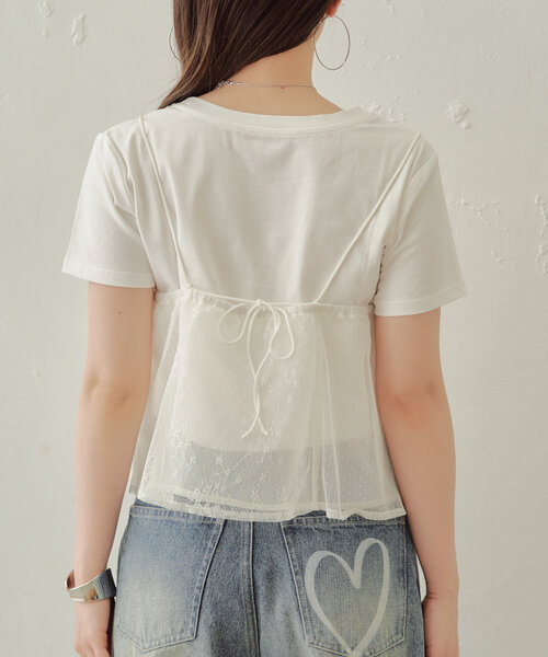 大人女性の セール】コルセットキャミ+インナーセットT（Tシャツ/カットソー 靴