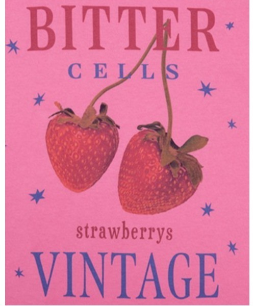 BITTER CELLS（ビターセルズ）の「BITTER CELLS／BERRY Tシャツ（Tシャツ/カットソー・レディース・ホワイト/ピンク/ブラック・SMALL）」の8枚目の写真