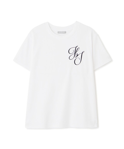 JILL by JILL STUART(ジルバイジルスチュアート)の「◇フロッキーエンブレムプリントTシャツ(Tシャツ/カットソー・レディース・ピンク/ホワイト系その他/ホワイト・FREE)」の8枚目の写真