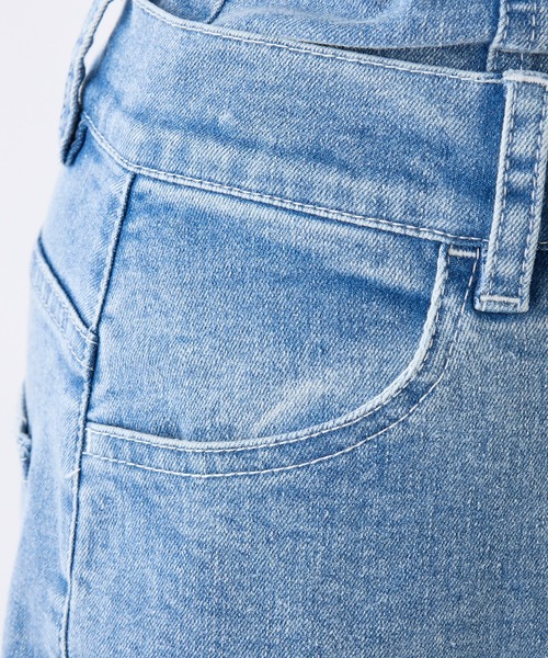 one after another NICE CLAUP（ワンアフターアナザーナイスクラップ）の「ローズブローチ付きビスチェセットパンツ（サロペット/オーバーオール・レディース・ブラック/サックスブルー/ブルー・MEDIUM/SMALL）」の11枚目の写真