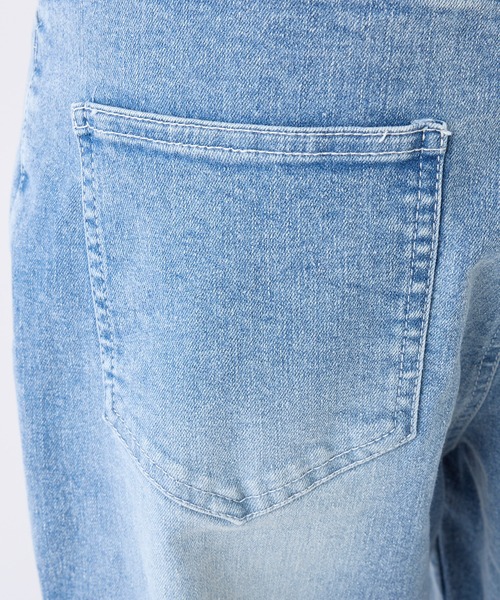 one after another NICE CLAUP（ワンアフターアナザーナイスクラップ）の「ローズブローチ付きビスチェセットパンツ（サロペット/オーバーオール・レディース・ブラック/サックスブルー/ブルー・MEDIUM/SMALL）」の12枚目の写真