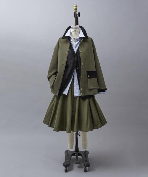 martinique（マルティニーク）の「【l’heritage martinique/レリタージュ マルティニーク】ハンティングジャケット（カバーオール・レディース・カーキ/キャメル・FREE）」の10枚目の写真