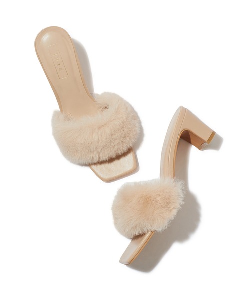 Juze(ジュゼ)の「ファーサンダル(ドレスシューズ・レディース・グレー/ベージュ系その他2・S/M/L)」の18枚目の写真