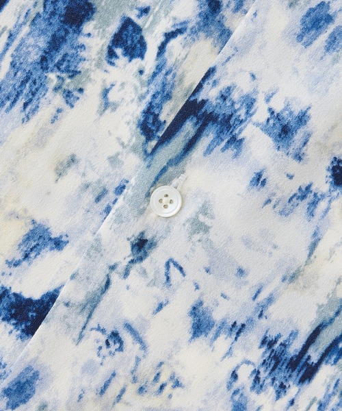 ADAM ET ROPE'（アダムエロペ）の「アソートプリント ビッグシルエット レギュラーカラーシャツ / ロングシーズン着用可能 / ユニセックス（シャツ/ブラウス・メンズ・ホワイト/ベージュ系その他/ブルー系その他4/ラベンダー・L/M）」の14枚目の写真