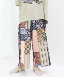 ScoLar/スカラー　花柄パッチワークPT