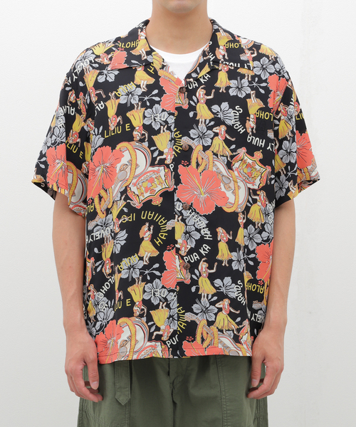 SUN SURF(サンサーフ)の「SUN SURF/サンサーフ “LOVELY HULA HANDS” SS39213(シャツ/ブラウス・メンズ・ブラック・MEDIUM/X-LARGE/LARGE)」の3枚目の写真