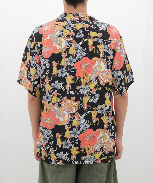SUN SURF(サンサーフ)の「SUN SURF/サンサーフ “LOVELY HULA HANDS” SS39213(シャツ/ブラウス・メンズ・ブラック・MEDIUM/X-LARGE/LARGE)」の5枚目の写真