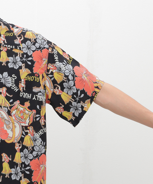 SUN SURF(サンサーフ)の「SUN SURF/サンサーフ “LOVELY HULA HANDS” SS39213(シャツ/ブラウス・メンズ・ブラック・MEDIUM/X-LARGE/LARGE)」の8枚目の写真