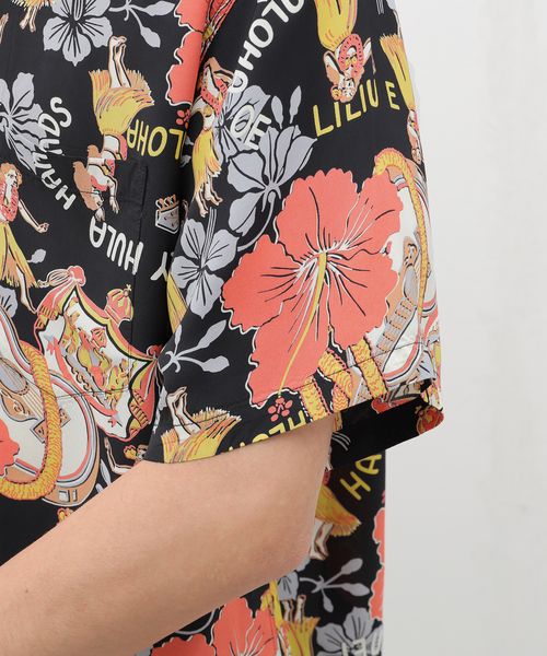 SUN SURF(サンサーフ)の「SUN SURF/サンサーフ “LOVELY HULA HANDS” SS39213(シャツ/ブラウス・メンズ・ブラック・MEDIUM/X-LARGE/LARGE)」の9枚目の写真