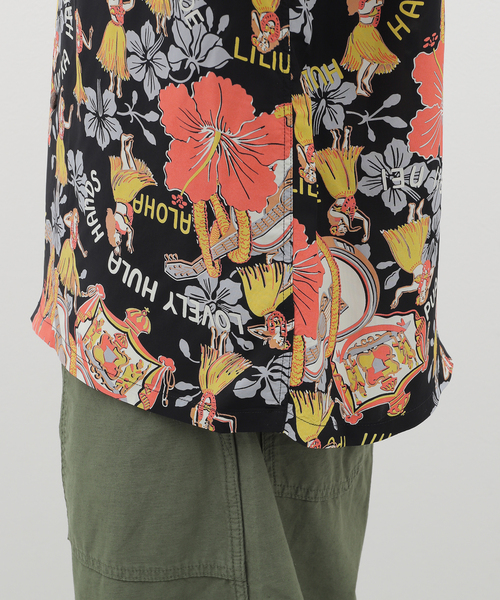 SUN SURF(サンサーフ)の「SUN SURF/サンサーフ “LOVELY HULA HANDS” SS39213(シャツ/ブラウス・メンズ・ブラック・MEDIUM/X-LARGE/LARGE)」の12枚目の写真
