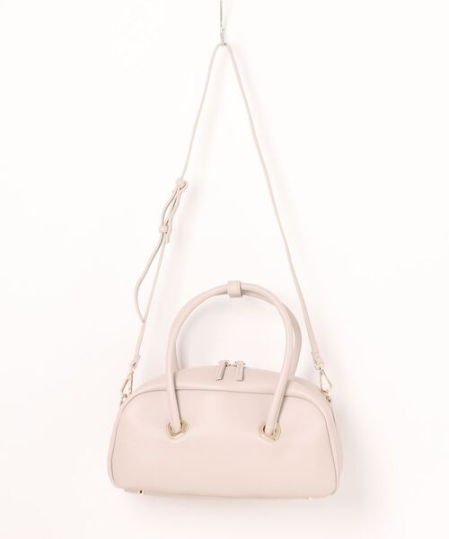 Casselini（キャセリーニ）の「Eyelet wide boston（ボストンバッグ・レディース・ダークグリーン/アイボリー・MEDIUM）」の16枚目の写真