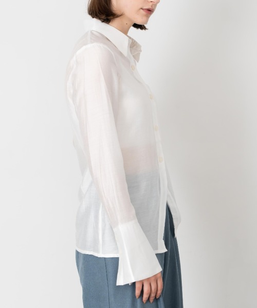 【Formeque】フロントスリットシアーシャツ（シャツ/ブラウス）｜Formeque（フォルミーク）