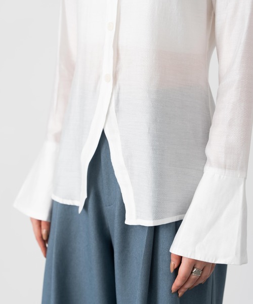 【Formeque】フロントスリットシアーシャツ（シャツ/ブラウス）｜Formeque（フォルミーク）