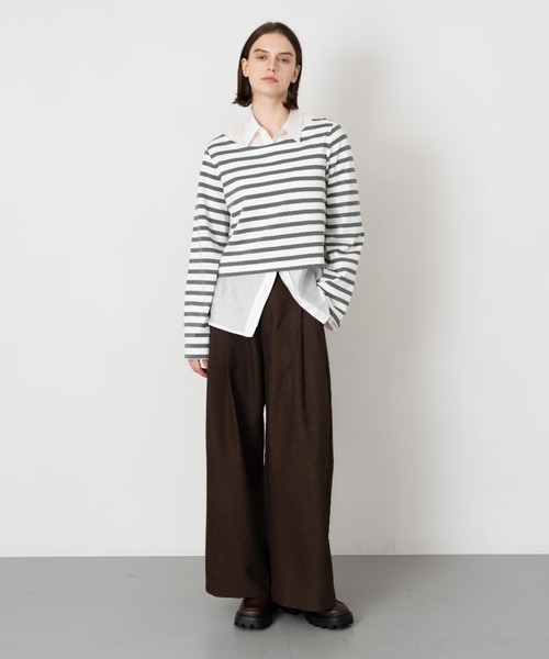 【Formeque】フロントスリットシアーシャツ（シャツ/ブラウス）｜Formeque（フォルミーク）