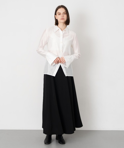 【Formeque】フロントスリットシアーシャツ（シャツ/ブラウス）｜Formeque（フォルミーク）
