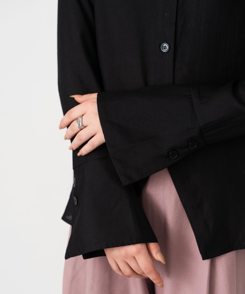 【Formeque】フロントスリットシアーシャツ（シャツ/ブラウス）｜Formeque（フォルミーク）