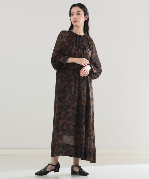 【セール】AK+1 / シフォン フラワー ワンピース（ワンピース）｜Demi-Luxe BEAMS（デミルクス ビームス）