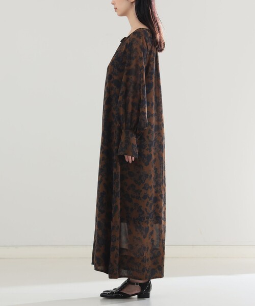 【セール】AK+1 / シフォン フラワー ワンピース（ワンピース）｜Demi-Luxe BEAMS（デミルクス ビームス）