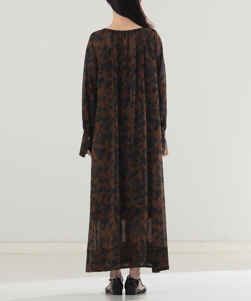 【セール】AK+1 / シフォン フラワー ワンピース（ワンピース）｜Demi-Luxe BEAMS（デミルクス ビームス）