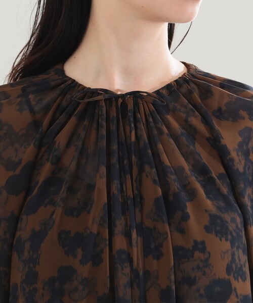 【セール】AK+1 / シフォン フラワー ワンピース（ワンピース）｜Demi-Luxe BEAMS（デミルクス ビームス）