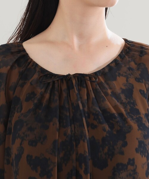 【セール】AK+1 / シフォン フラワー ワンピース（ワンピース）｜Demi-Luxe BEAMS（デミルクス ビームス）