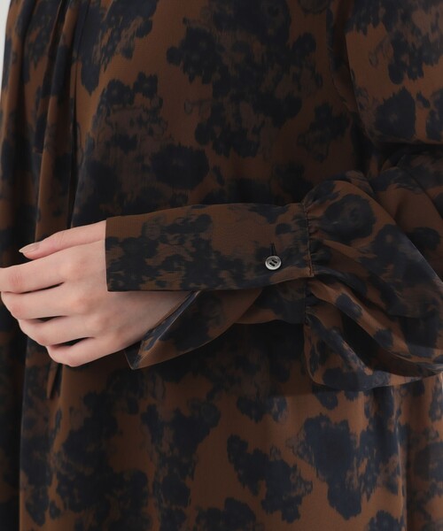 【セール】AK+1 / シフォン フラワー ワンピース（ワンピース）｜Demi-Luxe BEAMS（デミルクス ビームス）