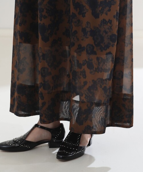 【セール】AK+1 / シフォン フラワー ワンピース（ワンピース）｜Demi-Luxe BEAMS（デミルクス ビームス）